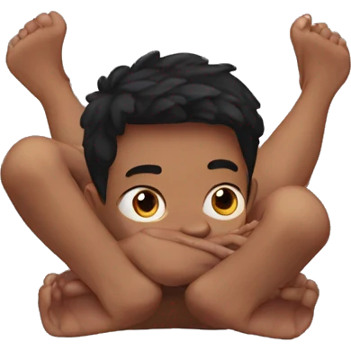 Boy upside down emoji