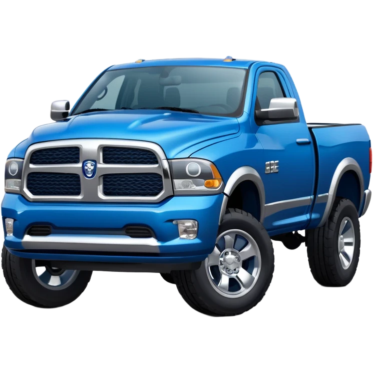 Blue dodge ram truck emoji