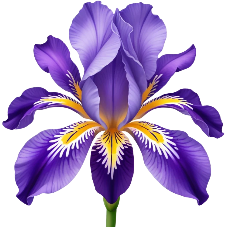 Croatian iris flower iconic  emoji