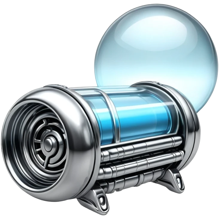 sorayama giger fuel capsule chrome glowing emoji