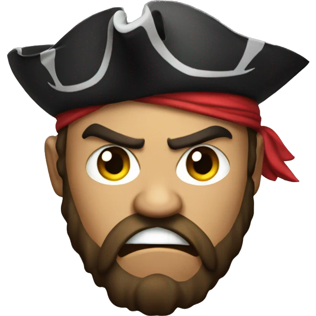 Pirate angry emoji