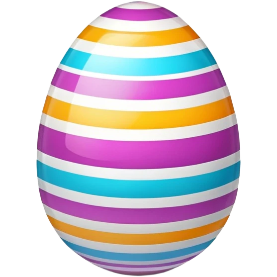 striped easter egg emoji