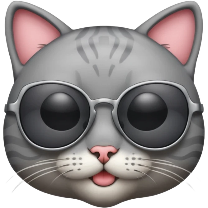 Cat wearing sunglasses emoji