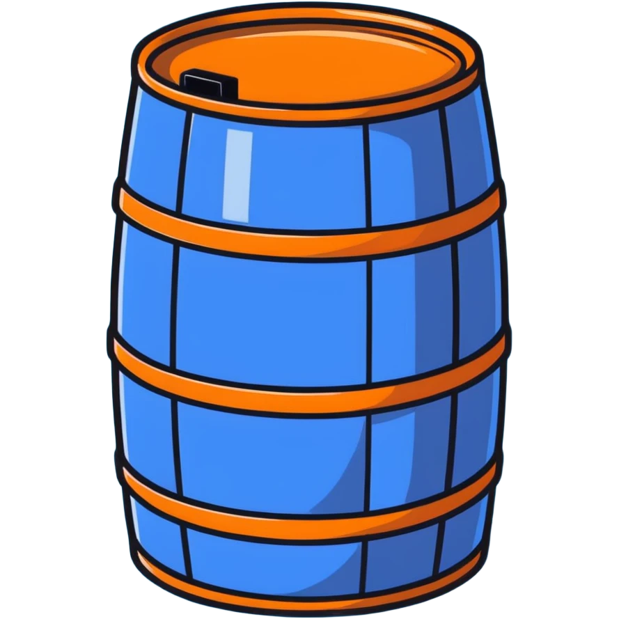 orange road construction barrel emoji
