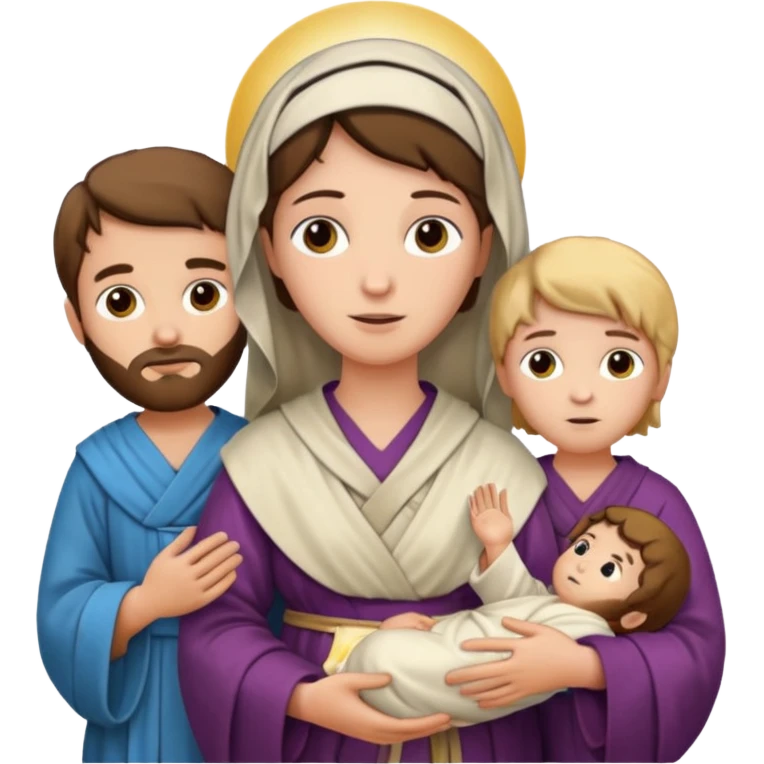 Mary And Jesus And Joseph emoji