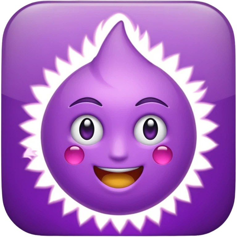 Um relâmpago roxo. emoji