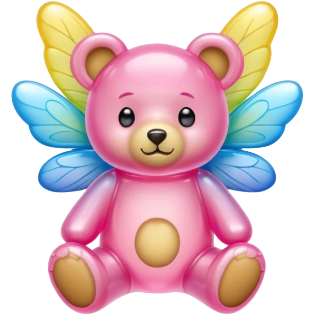 gummy teddy bear with fairy wings emoji