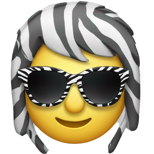sunglasses zebra emoji