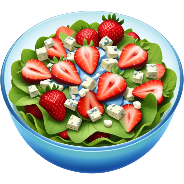 Strawberry blue cheese salad  emoji