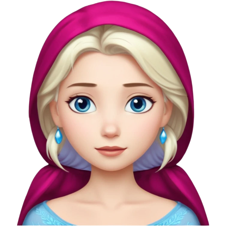 Кинематографический реалистичный портрет Эльзы с реалистичной текстурой кожи, мягким естественным освещением и изящно детализированными платиново-русыми волосами Её  выразительные голубые глаза излучают уверенность, спокойное выражение. Портрет отличается мягким чарующим сиянием с прохладной emoji