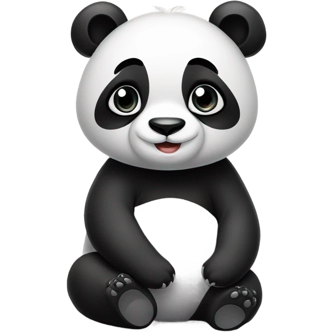 Panda cute emoji