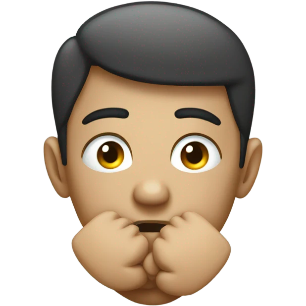 Praying with fist and nose  emoji