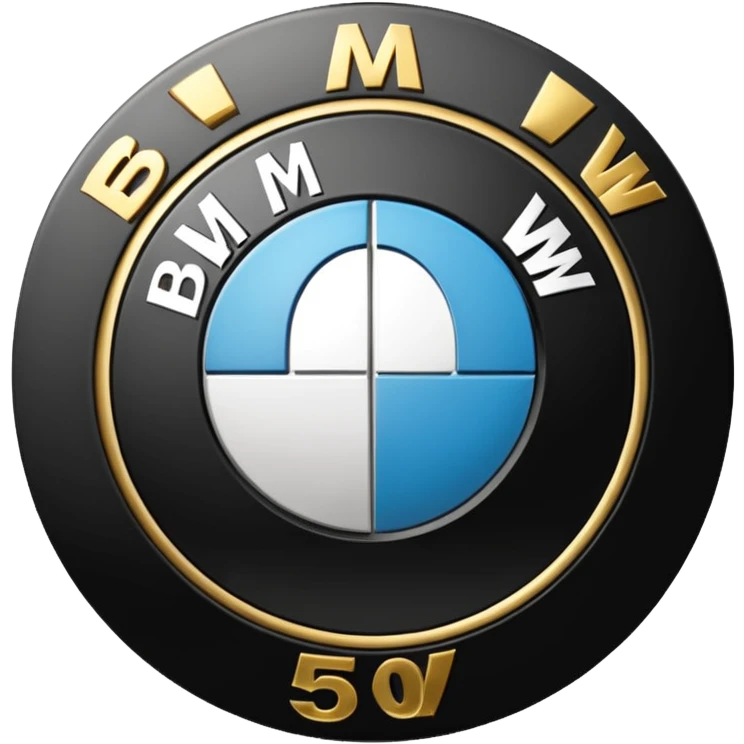 Logo BMW anniversaire 50 ans  emoji