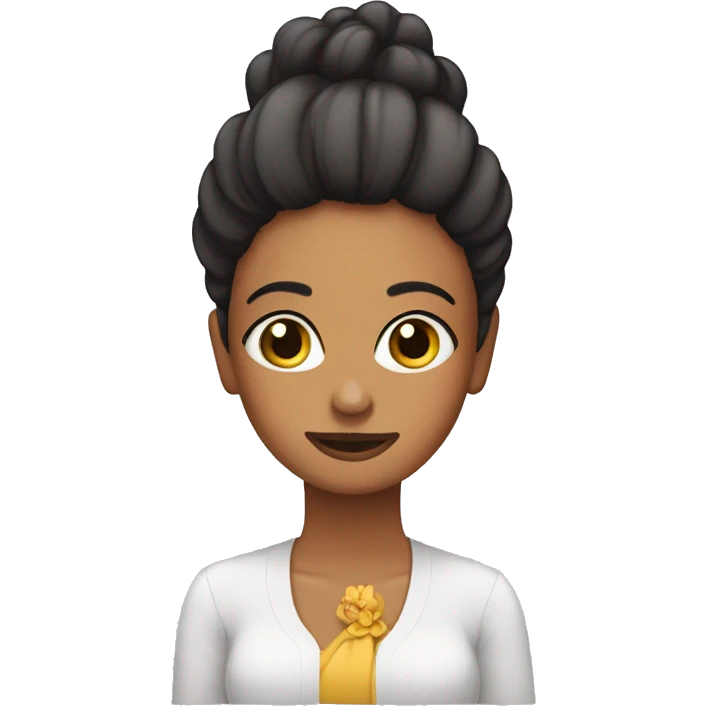 Chica que pinta uñas emoji