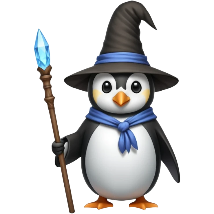Penguin Wizard emoji