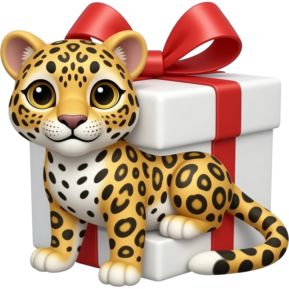 leopard gift emoji
