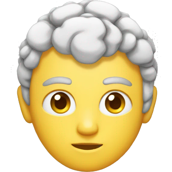 Persona y cerebro emoji