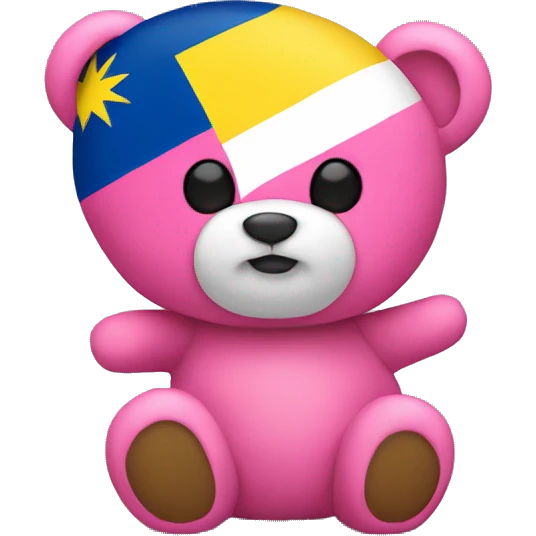 pink teddy bear ecuador flag emoji