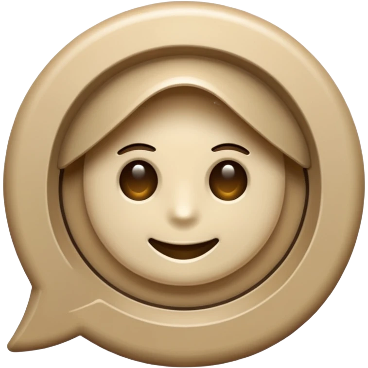 Beige WhatsApp  emoji