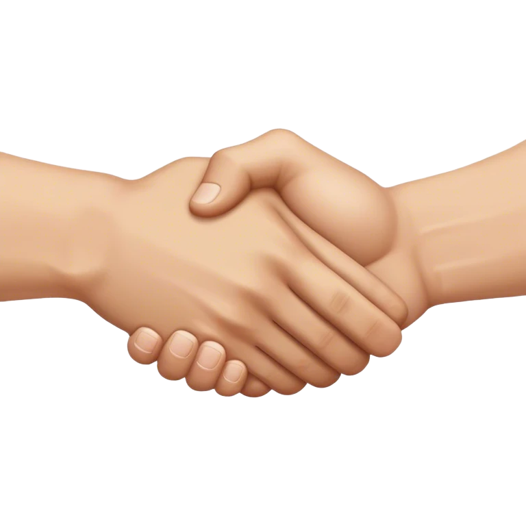a handshake of muscles hands emoji