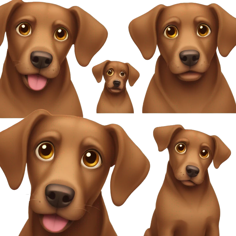 Brown dogs emoji