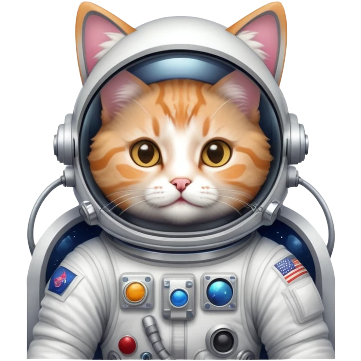 Cat on space emoji
