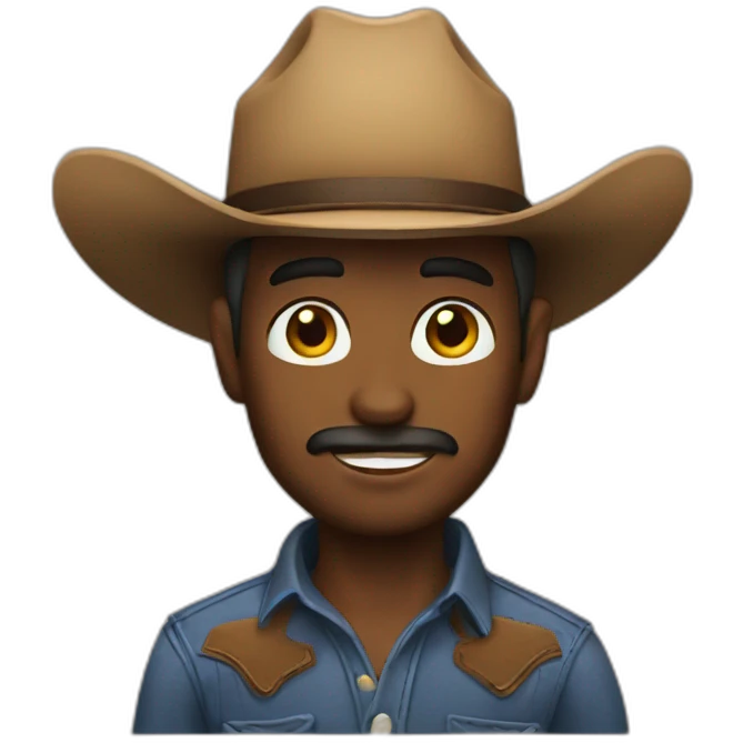 cowboy's birthday emoji