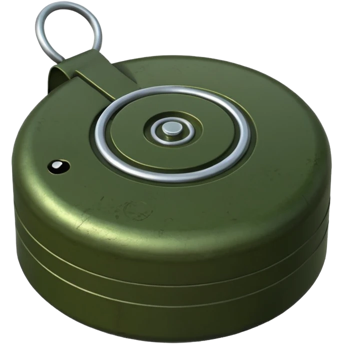military green anti-personnel mine emoji