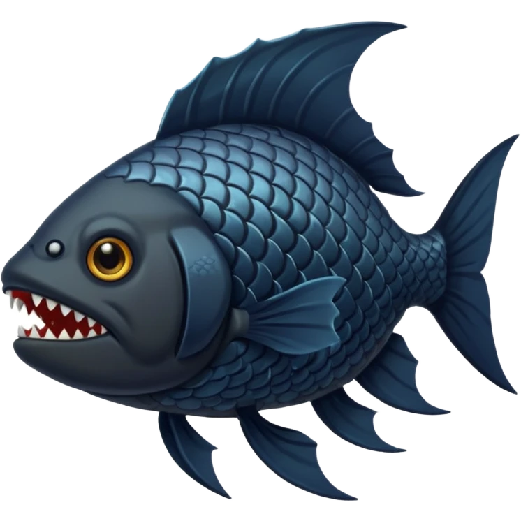 Hero Black Cursed Fish emoji