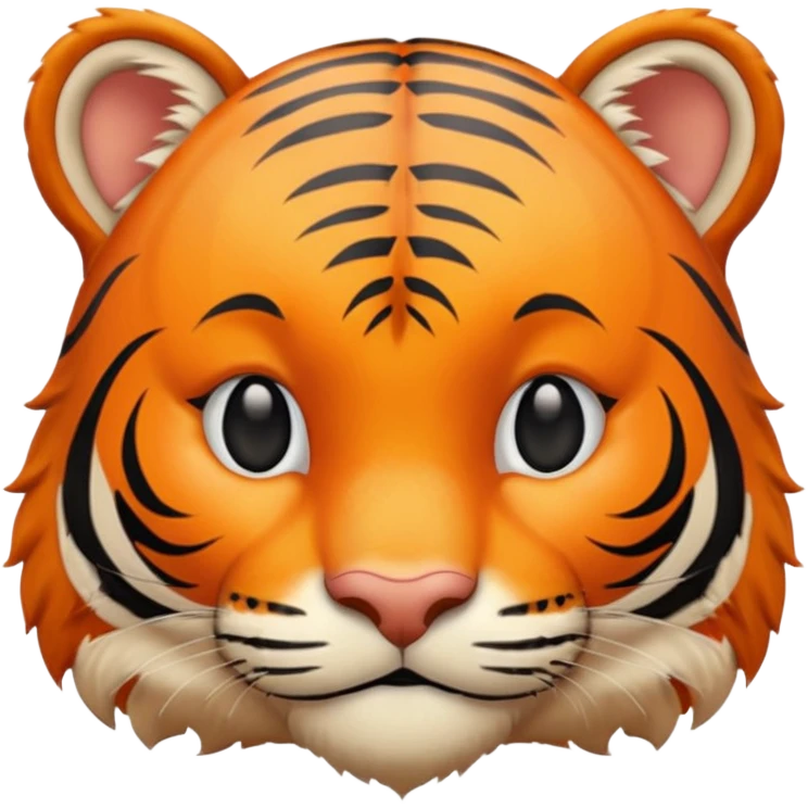 Tête de tigre qui sourit emoji