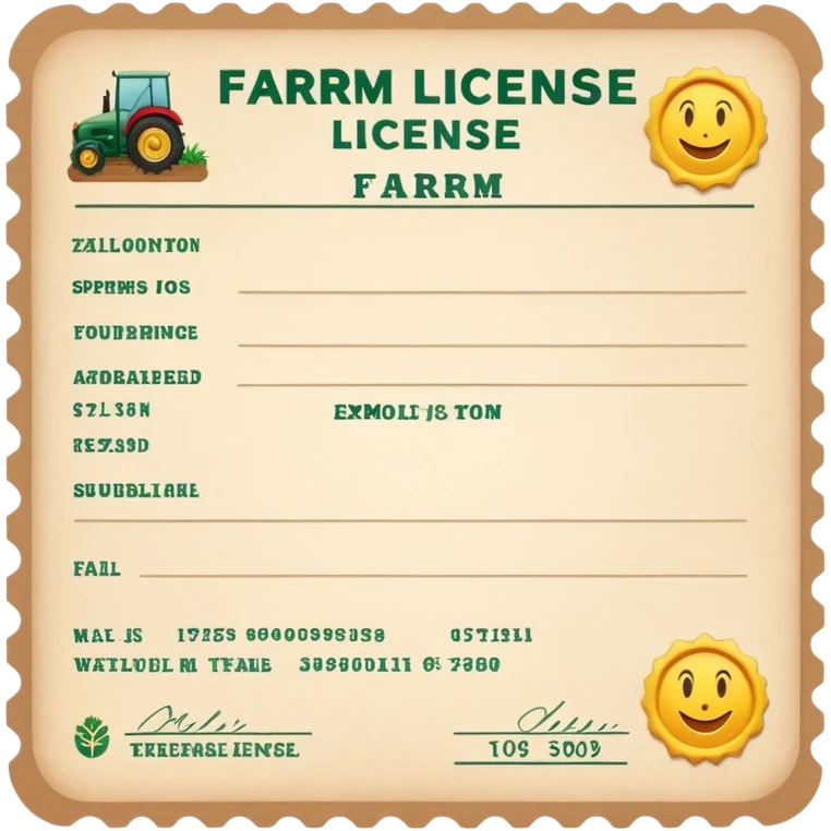 farm licence emoji