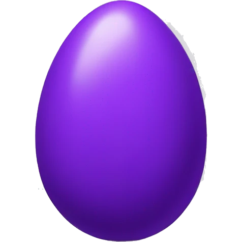 purple egg emoji