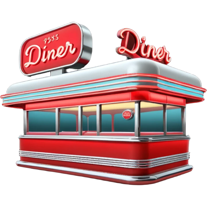 1950s diner exterior emoji