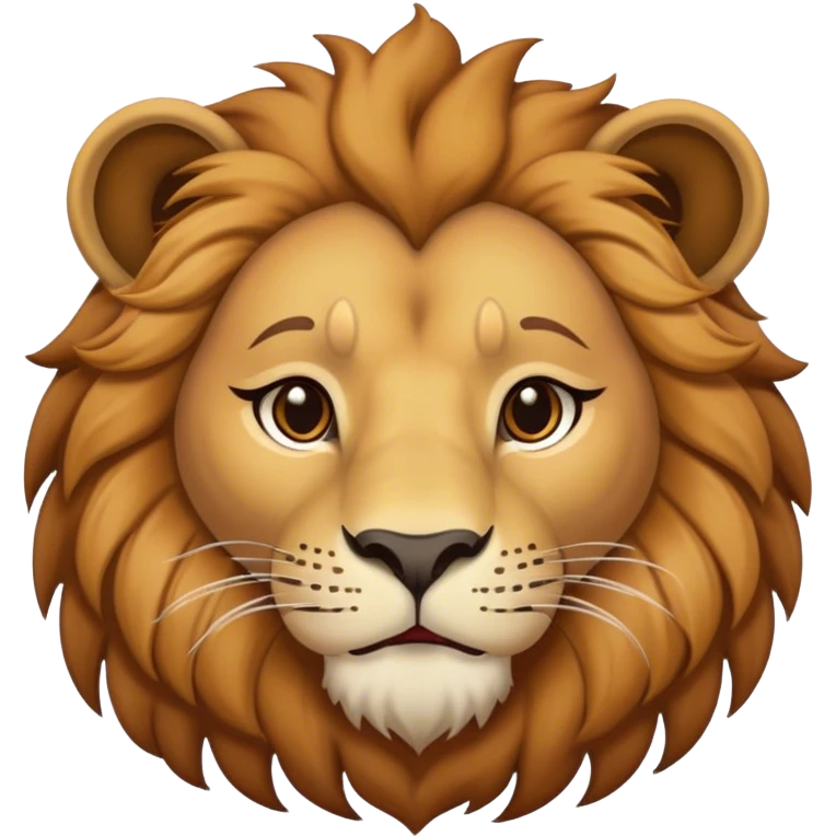Create a charming lion with" SOP" on its forehead emoji