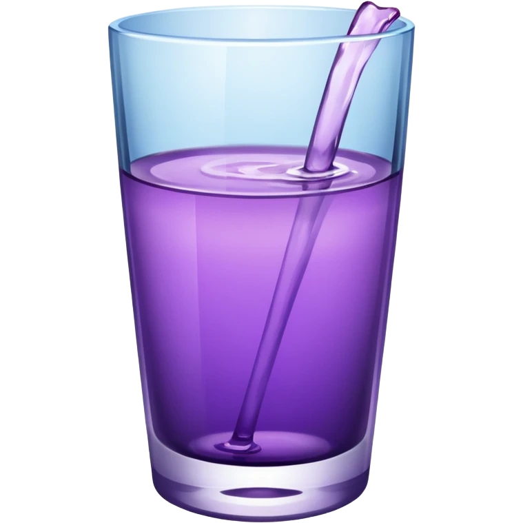 glass of purple water emoji