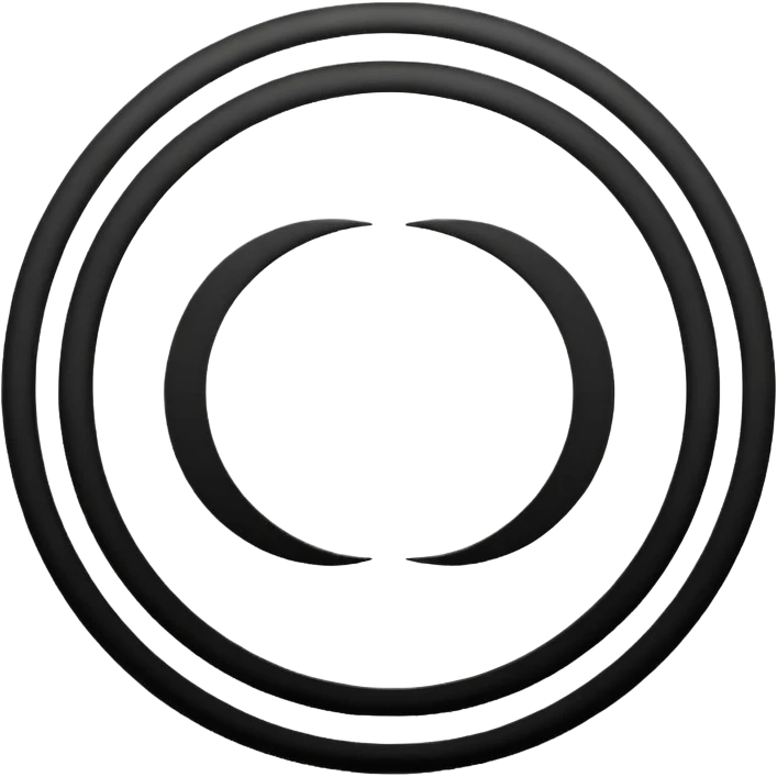 Make to round circles and one long line emoji