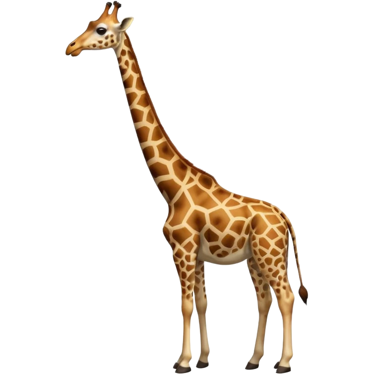 Girafe qui mange emoji
