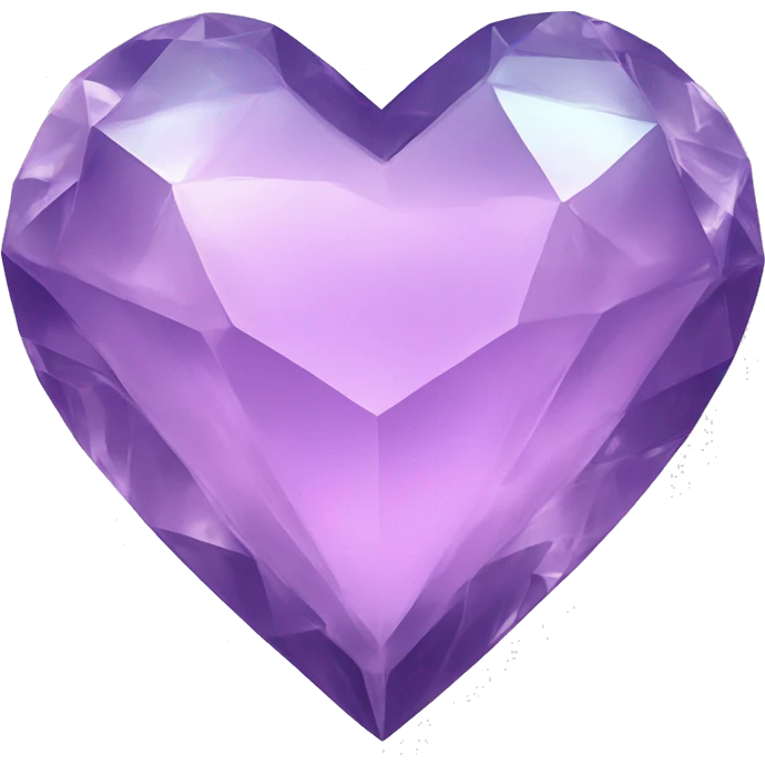Crystal heart emoji