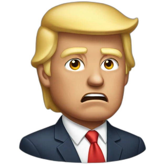 trump irritated emoji