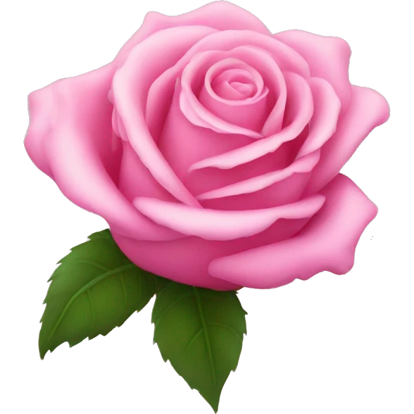 Pink rose emoji