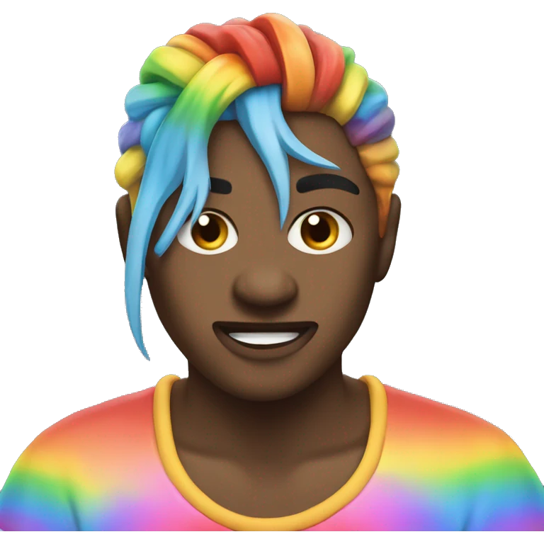 Angry rainbow ￼ emoji