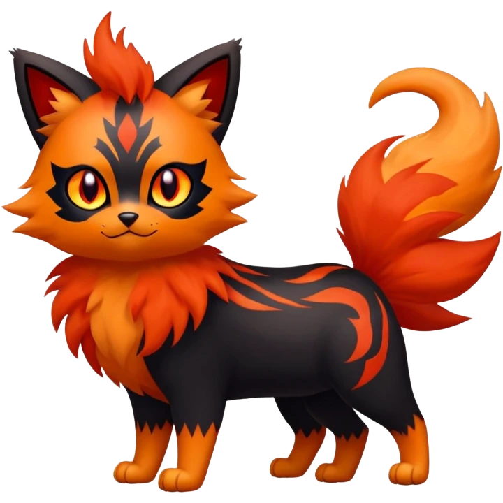 Zorua-Litten-Fakémon-hybrid-creature (full body)  emoji