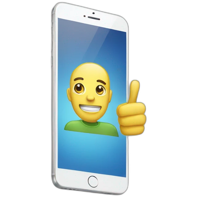 An iphone with android or Windows emoji