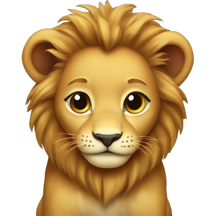 Baby lion emoji