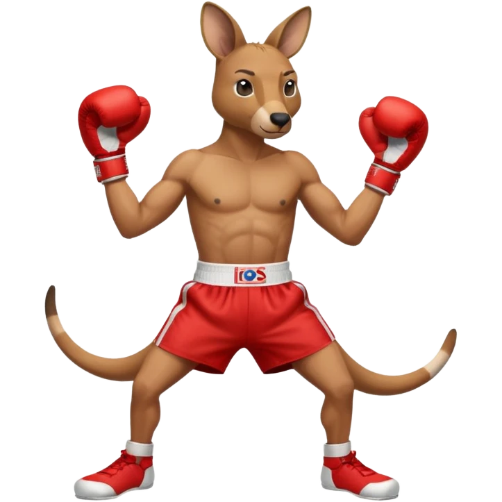 Kangaroo boxer emoji