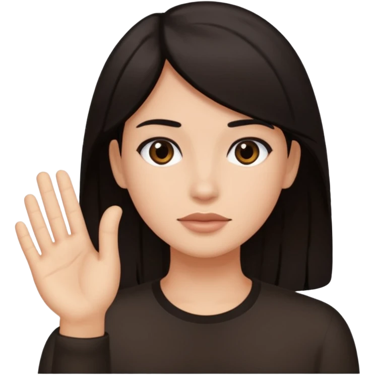 persona negando con la mano  emoji