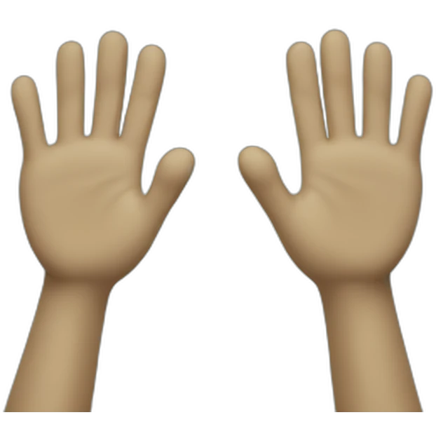 Cat high five emoji