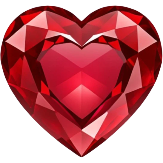 ruby themed heart emoji