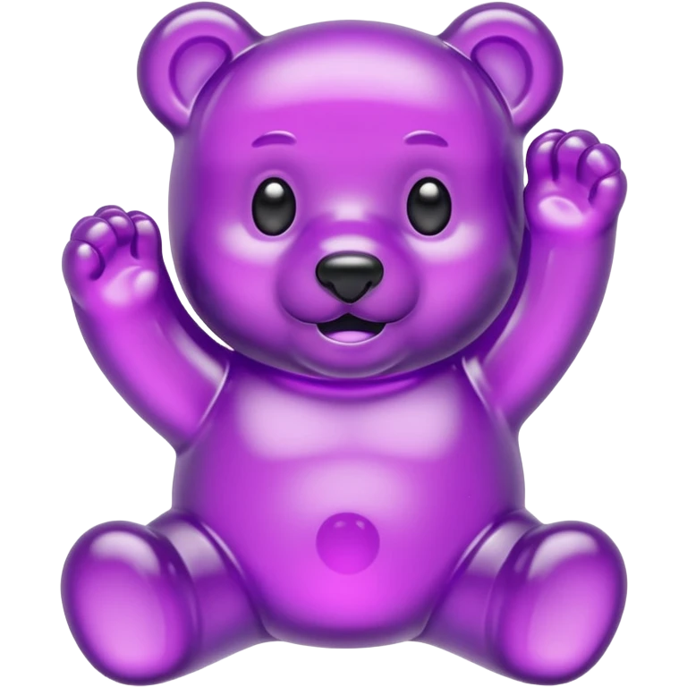 Purple Gummy bear emoji