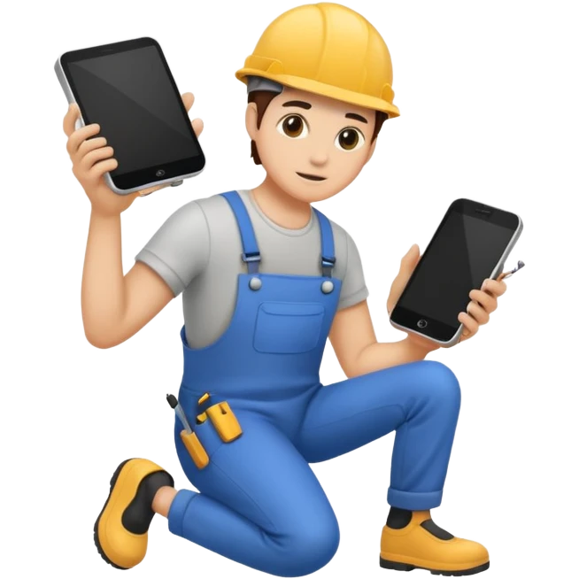 repairing an electronic device full body emoji